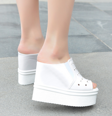 Sandalias casuales de tacón alto