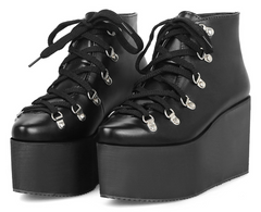 Botines con cordones