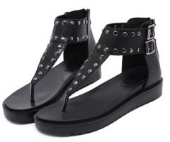 Lässige Sandalen mit offener Spitze