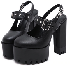 Weiche Leder High Heels Pumps