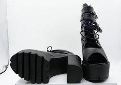 Botines de tacón alto de piel suave