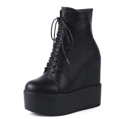 Botines con cordones