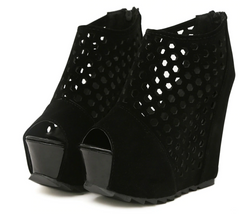 Zapatos de tacón con cremallera