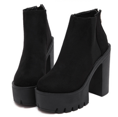 Botines de tacón alto