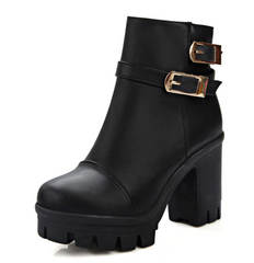 Botines casuales de tacón alto