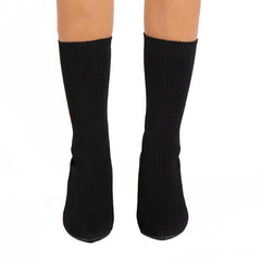 Botas de calcetín elásticas de tacón alto