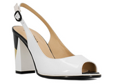 Patent Leather Heel High Sandals