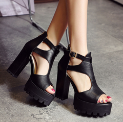 Sandalias casuales de tacón alto