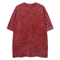 Camiseta de patchwork para hombre con diseño de elefante roto