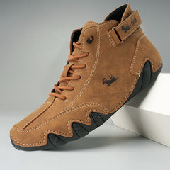Leather Sneakers - High Top for Men