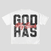 Grafik-T-Shirt | Gott hat meinen Rücken-Druck