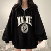 Thin Pullover Marines Hoodie for Women