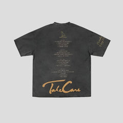 Camiseta negra lavada - Estilo urbano de graduación de Kanye West