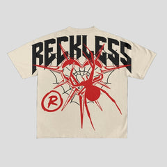 Camisetas de algodón con estampado gráfico Reckless para hombre
