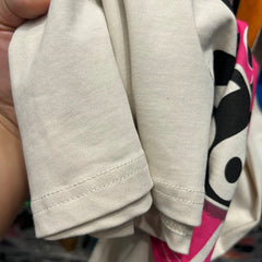 Camisetas de algodón con estampado de letras para mujer, de moda, de manga larga