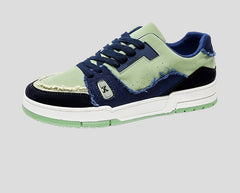 Grüne Sneakers Classic Low-Top Colorblock für Herren