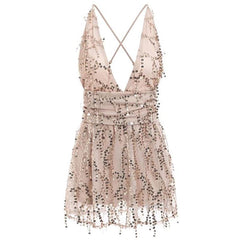 Minikleid mit Pailletten