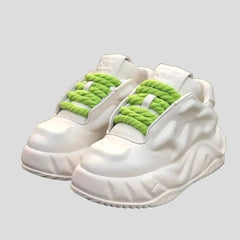 White Chunky Sneakers - Wear-Resistant Ultra-Light for Men