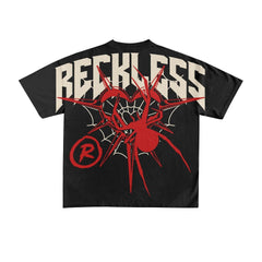 Camisetas de algodón con estampado gráfico Reckless para hombre