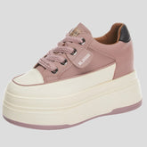 Zapatillas de plataforma de 9 cm para mujer - Piel