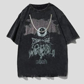 Evil Eye Shirt for Men - Dark Streetwear Hip Hop T-Shirt