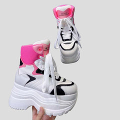 Botines de plataforma alta para mujer