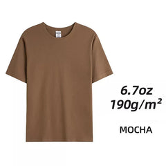 Camisetas unisex de algodón peinado - Tops lisos