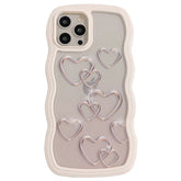 Silver Hearts Case For IPhone