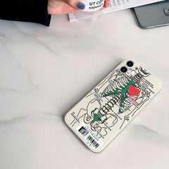 Skeleton Heart Case For IPhone