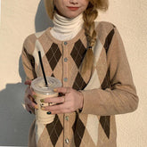 Skippin' School Argyle Cardigan