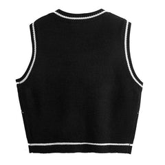 Weste mit Totenkopf-Argyle-Muster