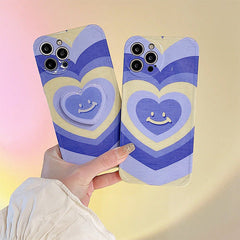 Funda para iPhone con corazón sonriente