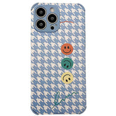 Smiley Houndstooth Case For IPhone