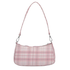 Bolso baguette a cuadros Soft Girl