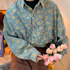 Sunflowers Denim Shirt