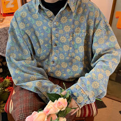 Sunflowers Denim Shirt