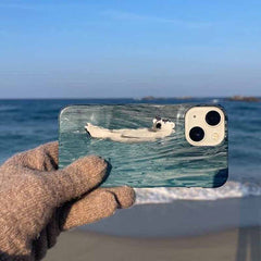 iPhone-Hülle & Cover für schwimmende Bären
