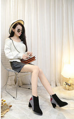 Botines casuales de tacón