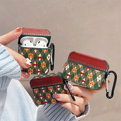 Airpods-Hülle mit Teddy-Schleife in Rot