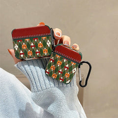 Airpods-Hülle mit Teddy-Schleife in Rot