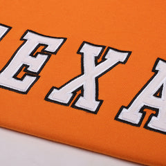Ästhetischer Hoodie mit Texas-Stickerei
