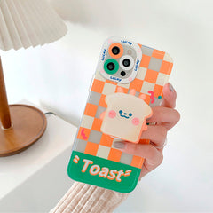 Toast Checkered Case For IPhone