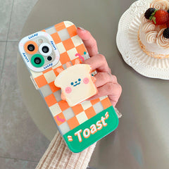 Toast Checkered Case For IPhone