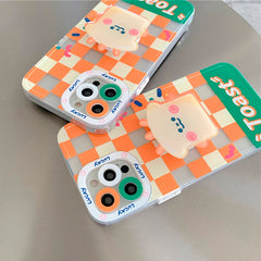 Toast Checkered Case For IPhone
