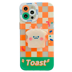 Toast Checkered Case For IPhone
