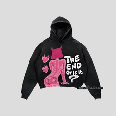Oversized Print Unisex Couples Sweatshirt Hoodies for Men and Women