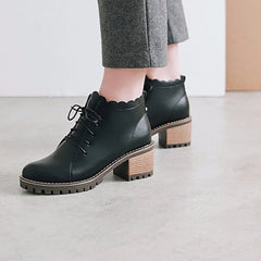 Botines casuales de piel sintética suave