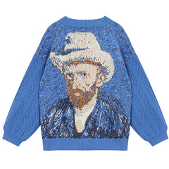 Strickjacke mit Van Gogh-Selbstporträt