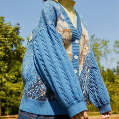 Strickjacke mit Van Gogh-Selbstporträt
