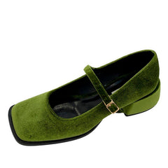 Mary Janes de terciopelo